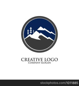 creative mountain logo vector template