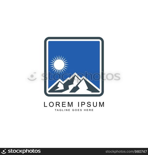 creative mountain  logo vector template