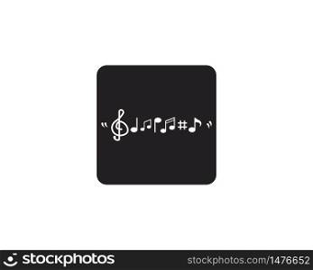 Creative music note logo design