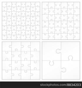 Creative of jigsaw puzzle vector image