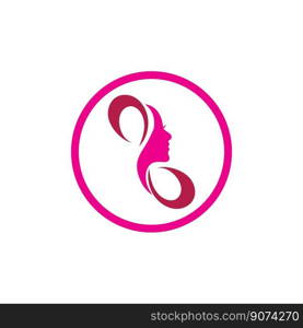 creative of word international happy women day logo illustration design