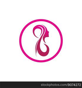 creative of word international happy women day logo illustration design