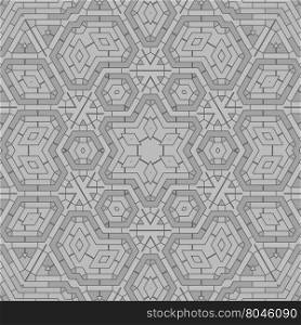 Creative Ornamental Grey Pattern. Geometric Decorative Background. Creative Ornamental Grey Pattern