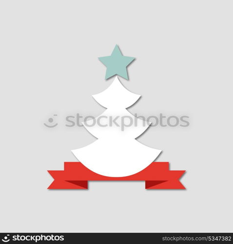 Creative paper Christmas tree.