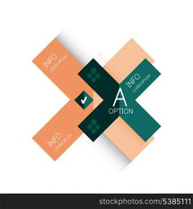 Creative paper flat geometric shape banner template. For business / technology presentation or web design