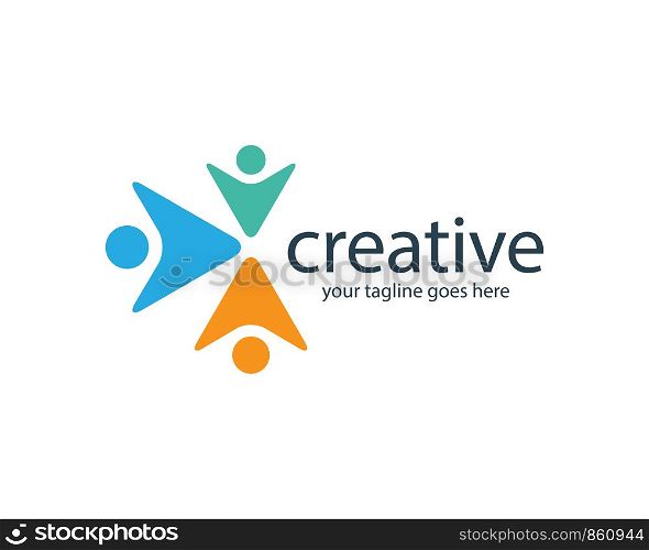 Creative People Logo Vector Illustration