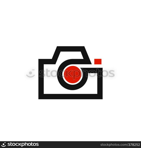 creative photo camera modern symbol for graphic and web design