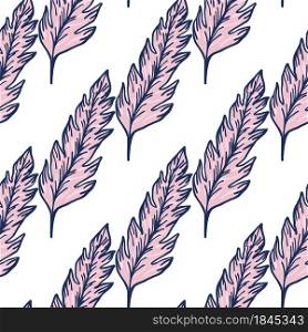 Creative pink leaf seamless pattern. contemporary leaves ornament. Foliage backdrop. Floral wallpaper. Design for fabric , textile print, wrapping, cover. Vector illustration. Creative pink leaf seamless pattern. contemporary leaves ornament. Foliage backdrop.