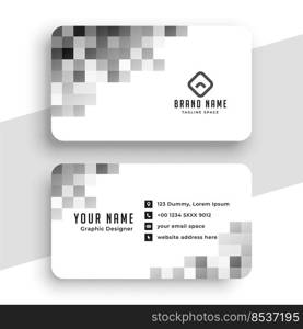 creative pixel style business card design