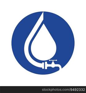 creative plumbing logo vector illustration design template