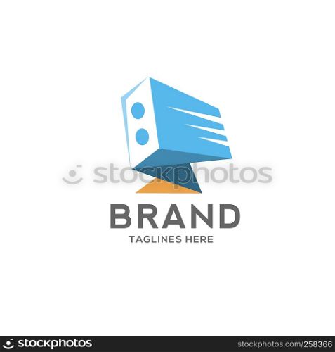 creative power abstract, sound power logo, Dynamic vector symbol