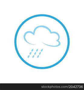 creative rain drops icon logo vector illustration design