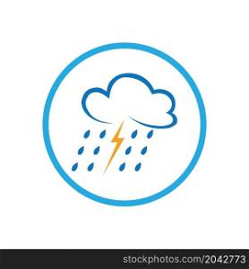 creative rain drops icon logo vector illustration design