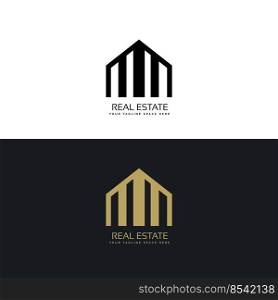creative real estate logo design concept