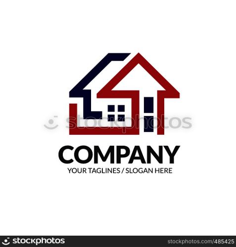 creative Real Estate logo, Property and Construction Logo design Vector