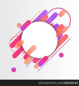 Creative Rounded Lines Edge. Place for Text. business brochure banner and poster template background