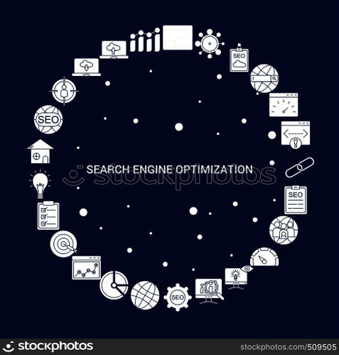 Creative Search Engine Optimization icon Background