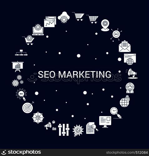 Creative SEO Marketing icon Background