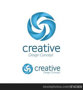 creative simple design windmill logo. Whirligig icon vector. pinwheel Flat icon isolated