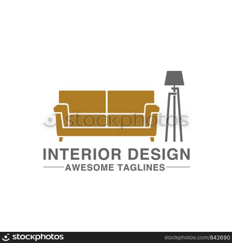 creative simple sofa and lamp for furniture logo company