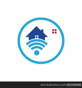 creative Smart house logo illustration design