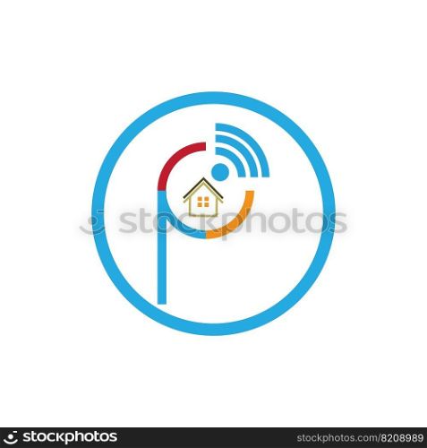 creative Smart house logo illustration design