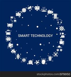 Creative Smart Technology icon Background