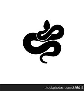 creative Snake silhouette template design vector illustration