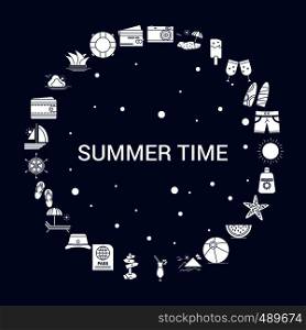 Creative Summer Time icon Background