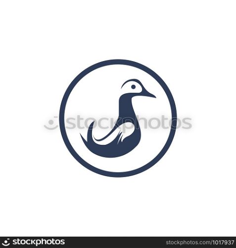 creative swan logo design template