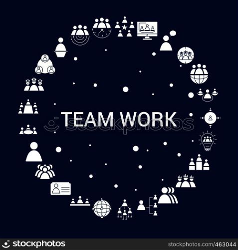 Creative Team Work icon Background