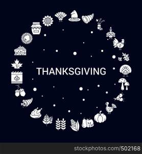 Creative Thanksgiving icon Background