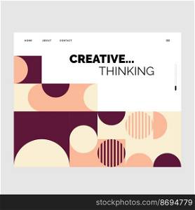 Creative Thinking Mosaic Website banner Template