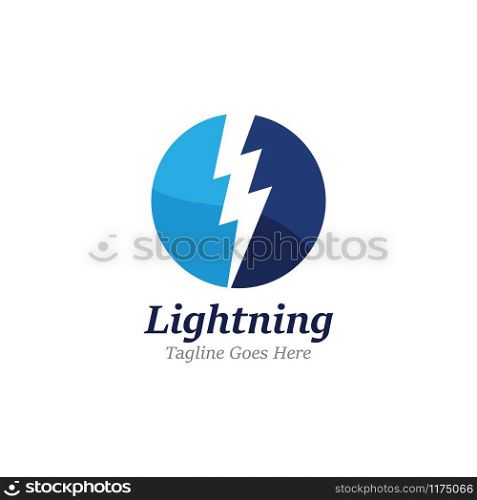 Creative Thunderbold Concept Logo Design Template