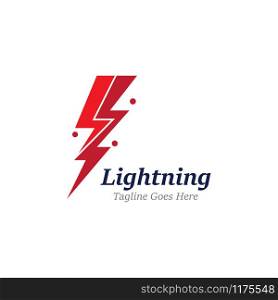 Creative Thunderbold Concept Logo Design Template