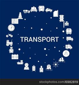 Creative Transport icon Background