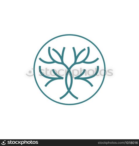 creative tree unique logo template