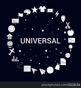 Creative Universal icon Background
