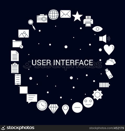 Creative User Interface icon Background