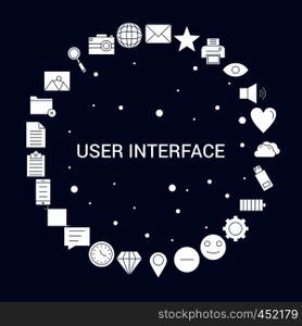 Creative User Interface icon Background