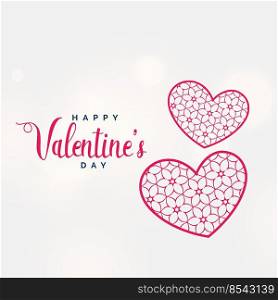creative valentine’s day background with decorative heart shape