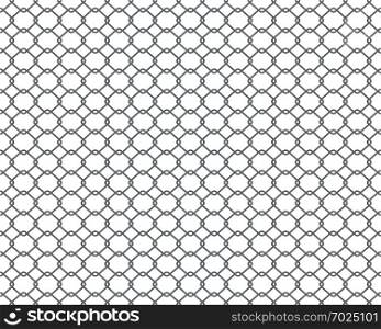 Creative vector illustration of chain link fence wire