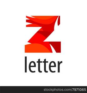Creative vector logo colored letter Z
