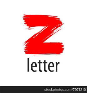 Creative vector logo red letter Z