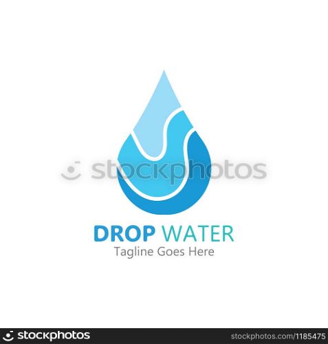Creative Water drop Logo or icon Template vector illustration