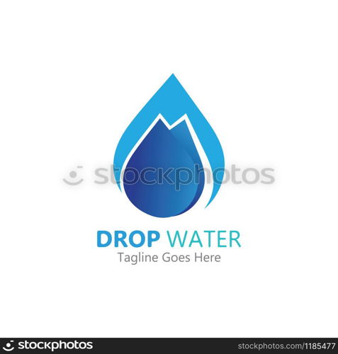 Creative Water drop Logo or icon Template vector illustration