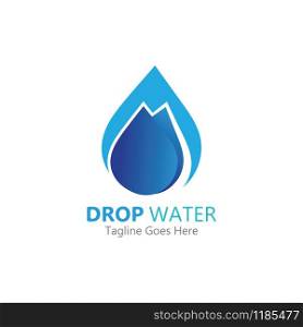 Creative Water drop Logo or icon Template vector illustration