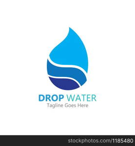 Creative Water drop Logo or icon Template vector illustration