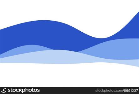 Creative Waves Blue background. Dynamic shapes composition