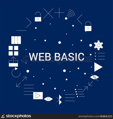 Creative Web Basic icon Background